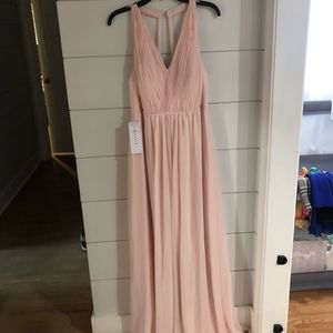 Azazie Maternity Blush Gown, 16 (NWT)